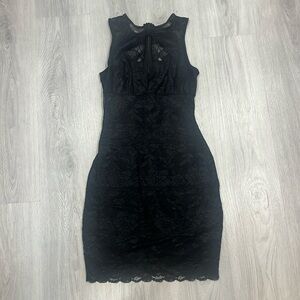 Guess Bodycon Mini Black Dress Size Small